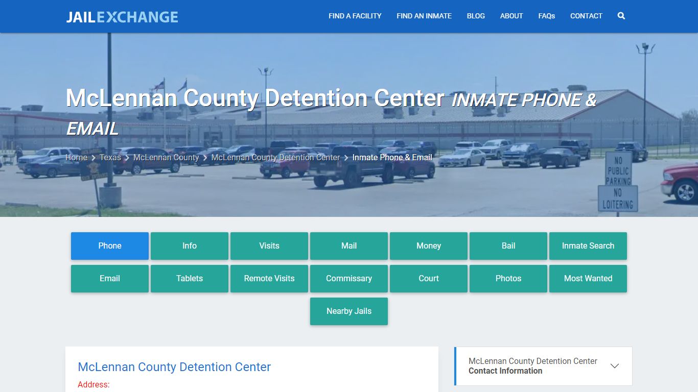 Inmate Phone - McLennan County Detention Center, TX - Jail Exchange